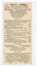 Hart&#39;s Peachtree Todays Dinner Menu Atlanta Georgia 1950 - $31.68
