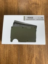 Ridge Wallet with Money Clip - Matte Olive Titanium - New In Box - Personalized - £73.23 GBP