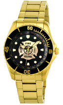 Mens Watch Fire Fighter Metal BAND/CASE Rotating Bezel 61Y - £79.89 GBP