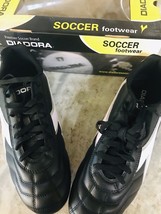 Diadora Soccer Footwear Men’s Size 12. Black/White/Silver-Brand New-SHIP... - £134.43 GBP