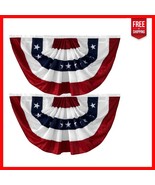 Fade Resistant 2 Pack of 3x6 Ft USA Bunting Flags - Perfect for Holidays - $57.41