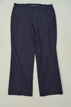 Banana Republic 36 x 32 Navy Blue Plaid Non Iron Slim Fit Dress Pants - £14.22 GBP