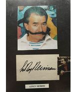 LeRoy Neiman (d. 2012) Signed Autographed 8.5x11 Signature Display - $2,756.10 MXN