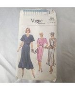 Vogue Patterns, 9622, Womens fitted dress sleeved or sleeveless, 1986 - £16.77 GBP