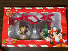 Disney Store Ornament Mickey, Minnie, Pluto, Set of 2 - £30.56 GBP
