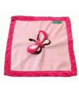 Tiddliwinks Butterfly Pink Red Plush Security Blanket Baby Girl Blankie ... - £14.15 GBP