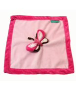 Tiddliwinks Butterfly Pink Red Plush Security Blanket Baby Girl Blankie ... - $24.69 CAD