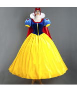 Snow White Adult Costume Princess Cosplay Dress Halloween Party Ball Gown - $145.50