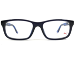Puma Kids Eyeglasses Frames PJ0009O 002 Black Clear Blue Rectangular 49-... - $39.59