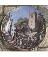 Hersey Story of a Country Village 8&quot;Plates DanburyMint Wedding on the Gr... - $306.26 MXN