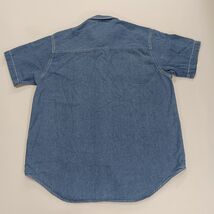 Bobbie Brooks BB159E Women's Blue Denim Floral Embroidered  Button Up Shirt Sz M image 2