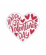 Happy Valentine's Day Heart Shape Stickers Set, 1.2" &amp; 1.5" - $6.45