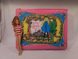 Barbie 1968 Mattel World Of Barbie Double Doll Case + 1966 Doll - £29.30 GBP