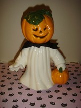 Ceramic Pumpkin Head Ghost Holding Pumpkin   - £13.43 GBP