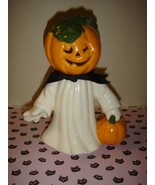 Ceramic Pumpkin Head Ghost Holding Pumpkin   - $16.99