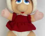 Vintage Miss Piggy 12&quot; Christmas Plush Doll 1987 Muppet Baby - Jim Henso... - £12.71 GBP