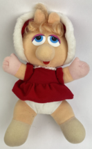 Vintage Miss Piggy 12&quot; Christmas Plush Doll 1987 Muppet Baby - Jim Henson LOOK - £12.69 GBP