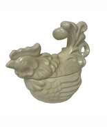 Red Wing Pottery Rooster Ivory Glass Bowl Dish #250 Vintage Scarce Nice - $92.54 CAD