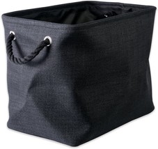 Large, Black, Collapsible Polyester Storage Bin From Dii. - £31.92 GBP
