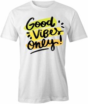 Good Vibes Only T Shirt Tee Short-Sleeved Cotton Positive Clothing S1WCA500 - £16.58 GBP+