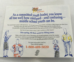 Vintage 1992 YMCS youth initiative one day seminar flyer for church lead... - $27.08 CAD