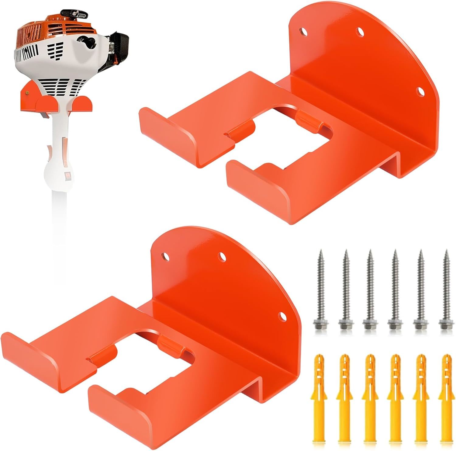 2 Pack Garage Storage Organizer Trimmer Rack - Heavy Duty Power Tool, Or... - $43.99