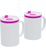 Copco Iconic Desk Mug 16oz 2 Pack Pink Double Wall Insulated - $298.59 MXN