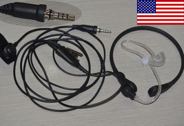 Throat Vibration Headset + Mic For Yaesu Vx-170 Vx-177 Vx-6R Vx-7R Ft-27... - $29.99