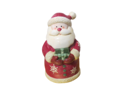 Vintage Mid Century Modern Santa Claus Cookie Jar  12&quot;T Handmade Ceramic... - $38.61