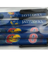 Kansas Jayhawks 5-Pack Click Ink Pens NCAA Licensed, Royal w/ Full Color... - $5.35 CAD