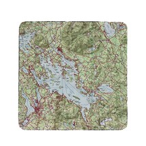 Betsy Drake Lake Winnipesaukee, NH Nautical Map Coaster Set of 4 - £27.68 GBP
