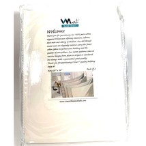 VMart White King Sized Pillowcases 100% Pure Cotton Zippered 2PK - £18.37 GBP