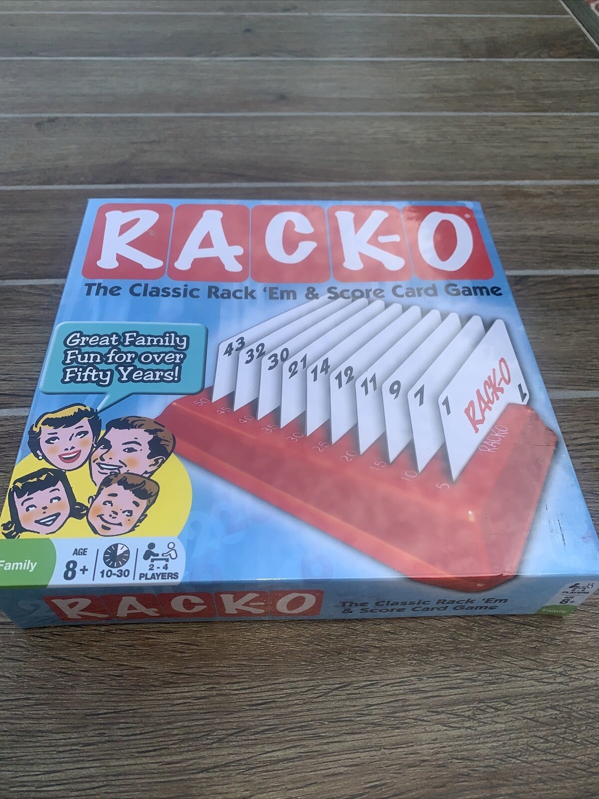 Winning Moves RACK-O Retro package Card Game Factory Sealed - £10.83 GBP