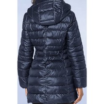 Andrew Marc Blue Down Long Puffer Jacket - Size Large - £64.98 GBP