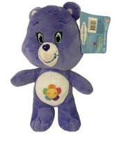 Kelly Toy Plush Care Bears 9 Inch Harmony Bear Purple Flower Stuff Animal  - £6.65 GBP