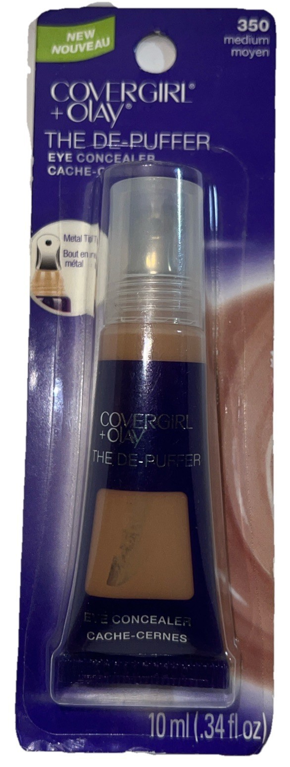 1 Covergirl + Olay THE DE-PUFFER Eye Concealer #350 MEDIUM (Sealed/Disco... - $24.74