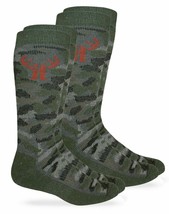 Huntworth Mens Camouflage 40% Merino Wool Cushion Insulated Tall Boot Socks 2PK - £15.63 GBP
