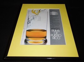 1987 Rums of Puerto Rico Framed 11x14 ORIGINAL Vintage Advertisement - £27.24 GBP