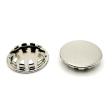 7/8” Metal Snap in Panel Plugs Bright Nickel Plated Steel Hole Cover .875 Silver - £9.78 GBP+