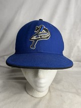 Pensacola Blue Wahoos New Era MILB Minor League 59Fifty Fitted Hat Size 6 7/8 - £15.82 GBP