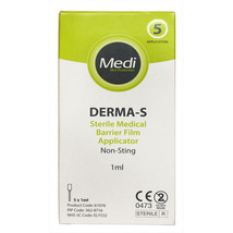 Medi Derma S Sterile Medical Barrier Film Applicators 1ml x 5 - $10.21