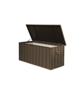 150 Gallon Outdoor Waterproof Deck Box Storage Bin Brown - €194,52 EUR