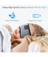 Bluetooth Sleep Eye Mask Wireless Headphones with Microphone for Handsfr... - £25.46 GBP