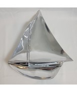 Mariposa Brillante Aluminum 14&quot;X 12&quot; Sailboat Schooner Serving Tray Platter - $753.77 MXN