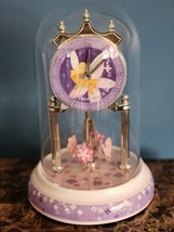 DISNEY Tinker Bell Porcelain Anniversary Glass Dome Mantle Clock &quot;Tested... - $27.67