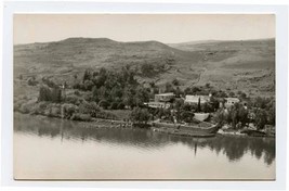 German Hospice &amp; Gardens Ain Tagbha Sea of Galilee Palestine RPPC 1930&#39;s - $27.72