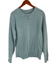 J.CREW Vintage-Look Garment-Dyed Crewneck Sweatshirt In Soft Green Size Med - $29.69