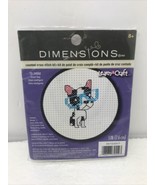 Dimensions Counted Cross Stitch Kit Smart Dog Puppy 3in Learn A Craft  2... - $199.08 MXN