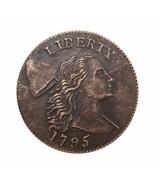 Rare Antique American USA United States 1795 Liberty One Cent Coin. Expl... - £22.30 GBP