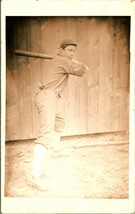 RPPC Baseball Player in Batting Pose Unknown Identity 1904-18 AZO Postcard D11 - £32.40 GBP